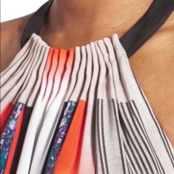 Kobi Halperin Silk Halter Dress with Gradient Design - Picture 2 of 16